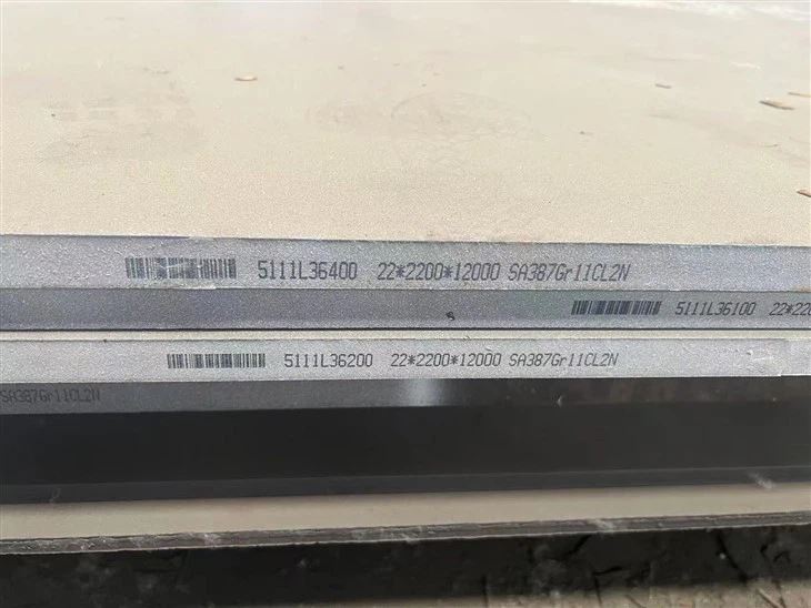 SA387Gr22CL2 nyomástartó edény acéllemez – ASTM/ASME szabvány